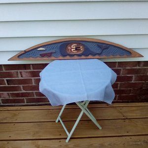 Hand-carved door topper - Jonah in the Whale